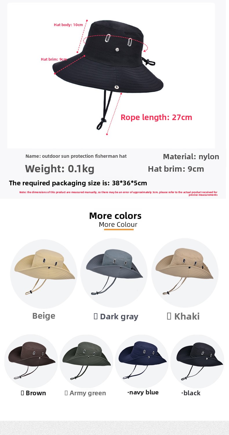 Cappello da sole traspirante uomo donna con tesa larga da esterno_voghion.com