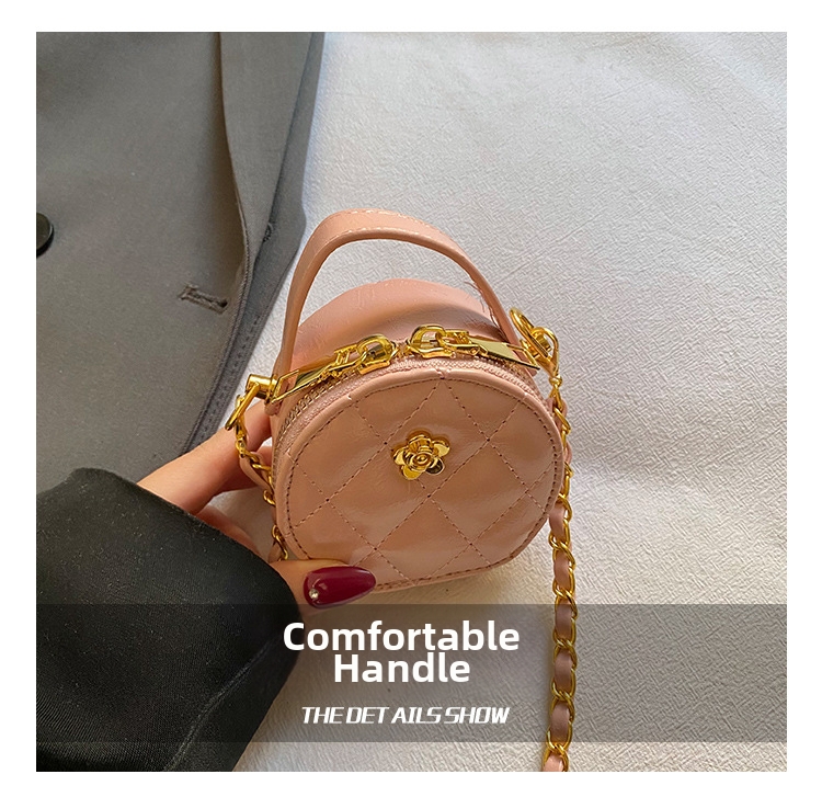 Kinder Umhängetasche Camellia Mini Steppmuster Handtasche_voghion.com
