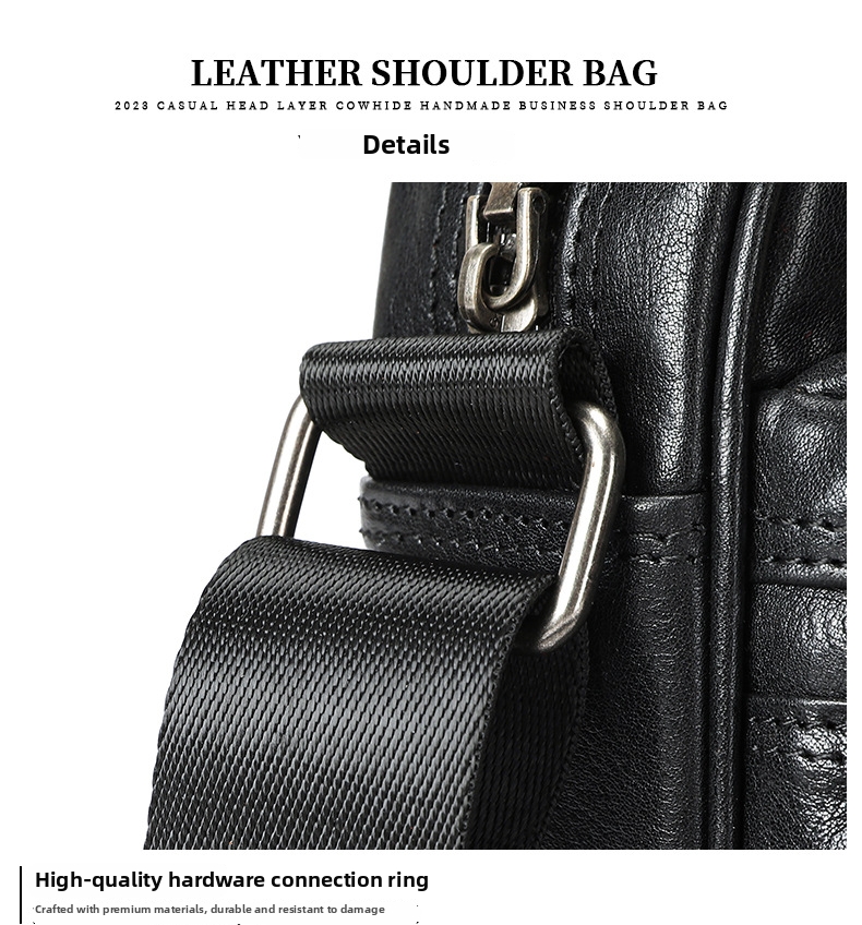 Borsa a tracolla uomo in vera pelle design orizzontale_voghion.com