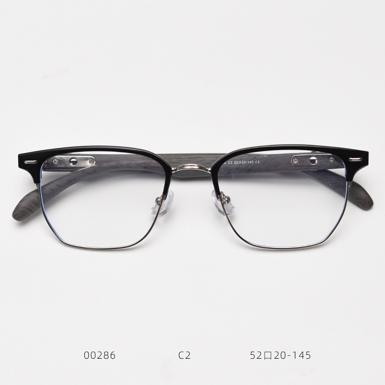 Stylish Unisex Eyewear Frames With Artistic Wood Grain Finish_voghion.com