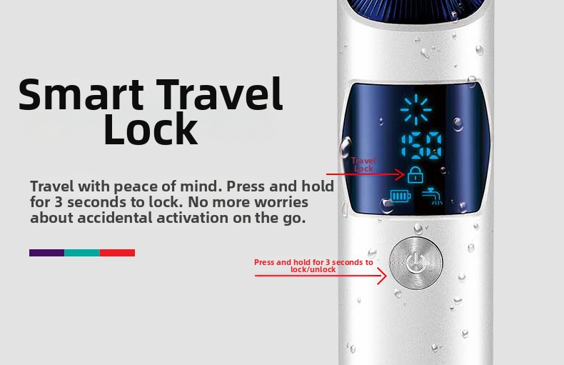 VGR328 Men's Electric Shaver With LCD Digital Display IPX7 Waterproof Three Head Floating Personal Care Home Appliance_voghion.com