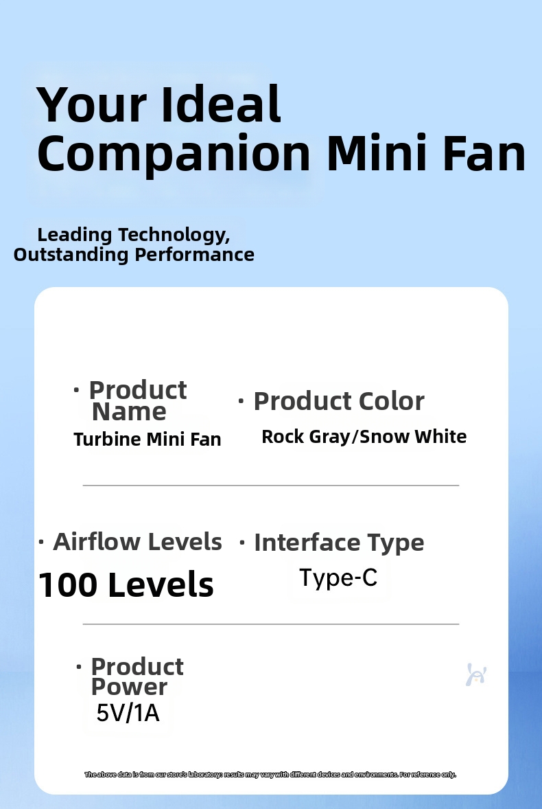 Mini ventilatore portatile a mano ricaricabile usb a turbina_voghion.com
