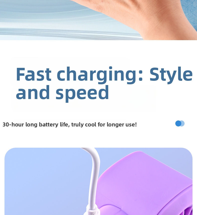 Portable Handheld Fan Usb Rechargeable Mini Desktop Fan For Outdoor_voghion.com