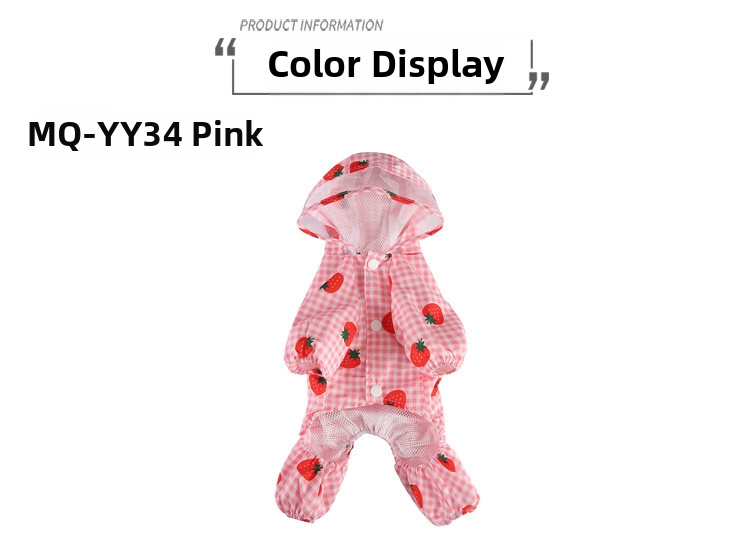 Waterproof Reflective Dog Raincoat For Small Breeds Teddy And Bulldogs Stain Resistant Pet Outerwear For Use_voghion.com