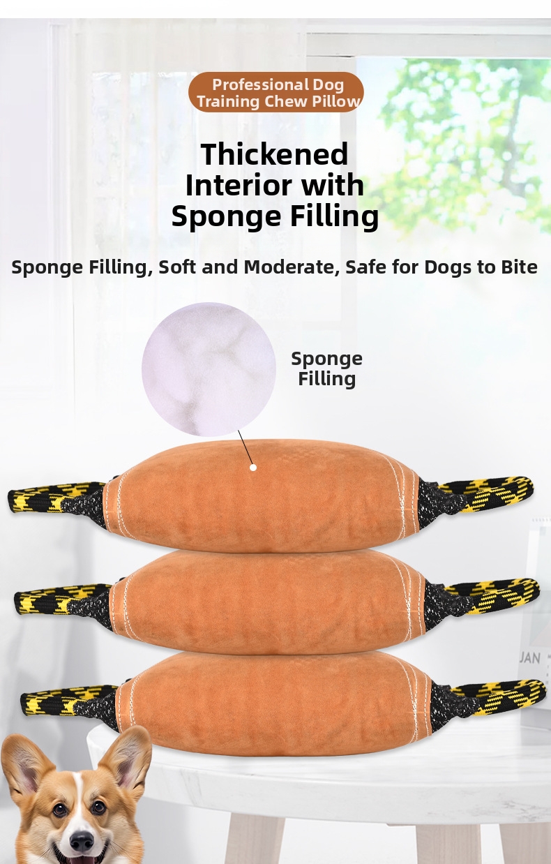 Dog Training Bite Pillow Tear Resistant Suede Agility Equipment_voghion.com