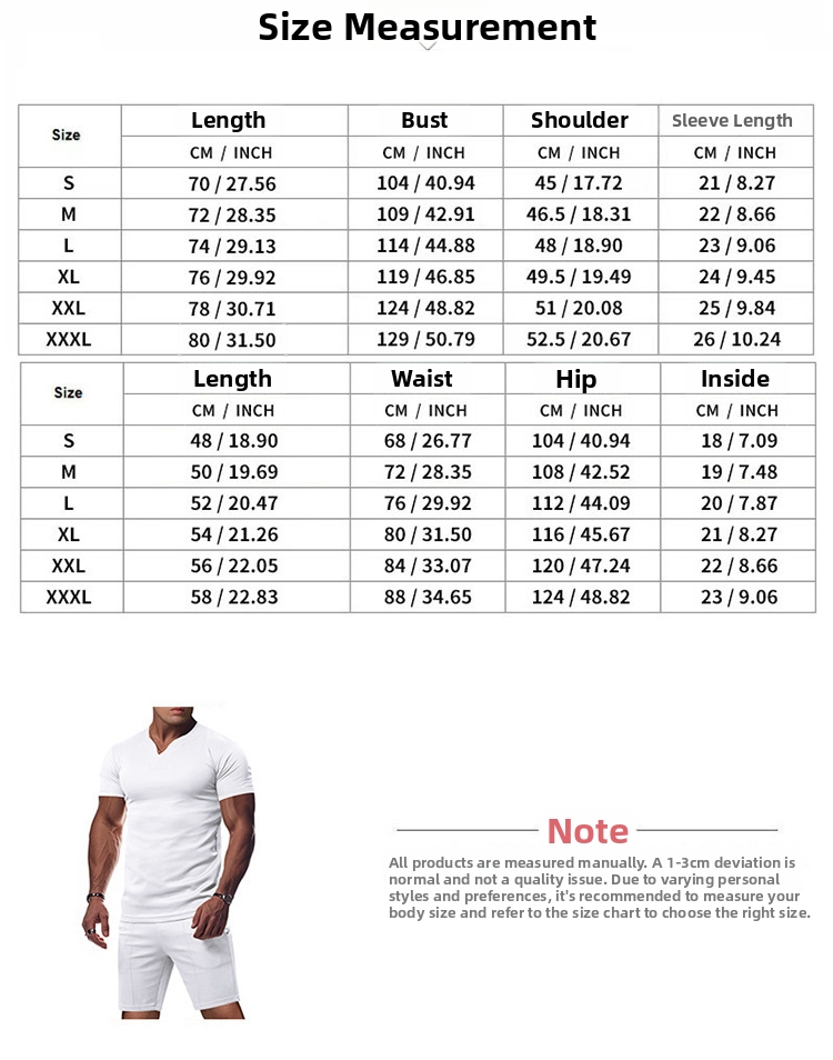 Men's Quick-dry Shorts Set V-neck Jersey Athletic Summer Outfit_voghion.com