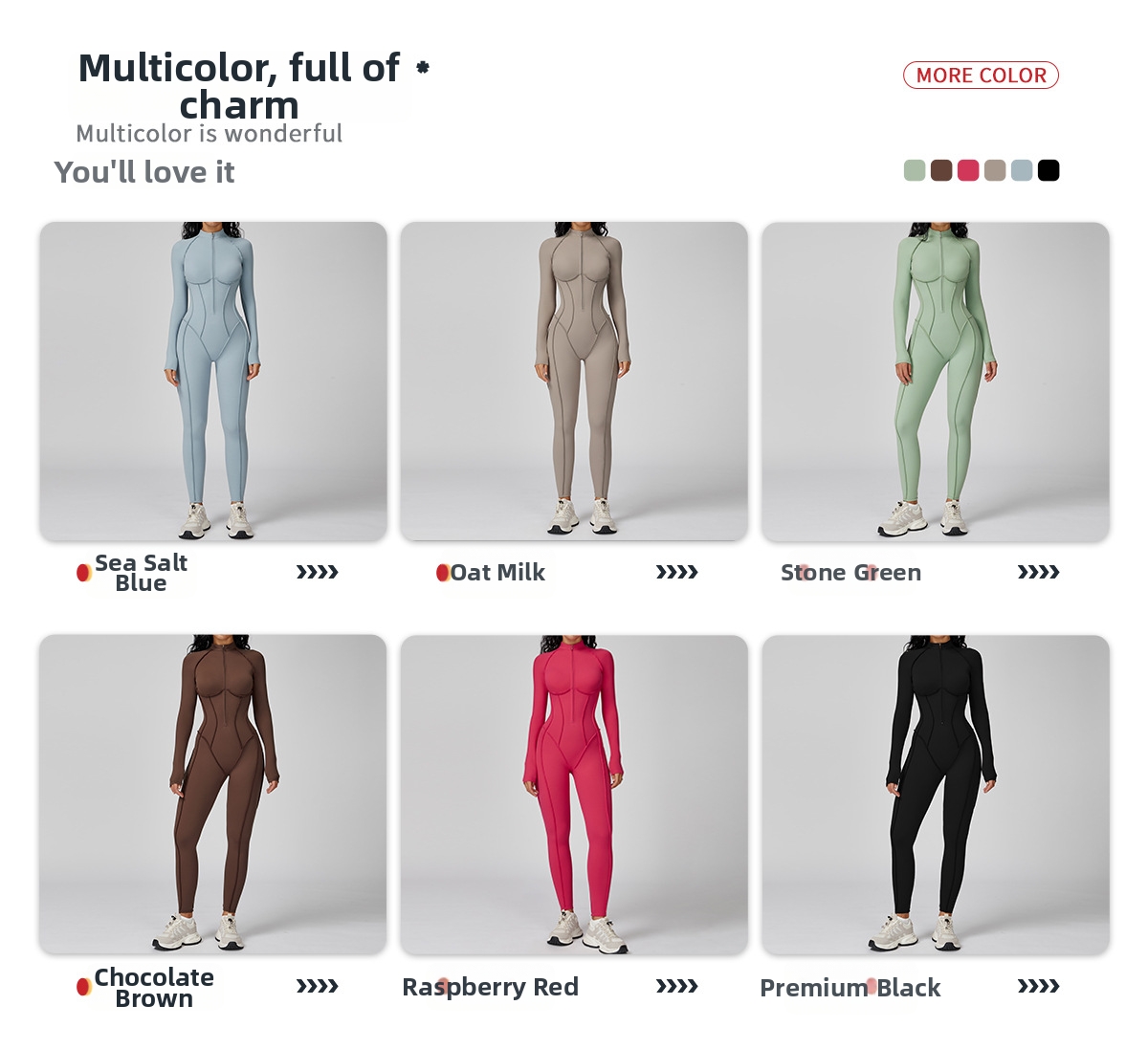 Color Block Women's Bodysuit Stand Up Collar Half Zip High Intensity Fitness Yoga Sportswear Nylon_ecoleips.com