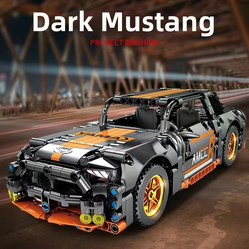 Carrinho de corrida de fricção em forma de vaca roxa, compatível com blocos de montar, brinquedo educativo para meninos._voghion.com