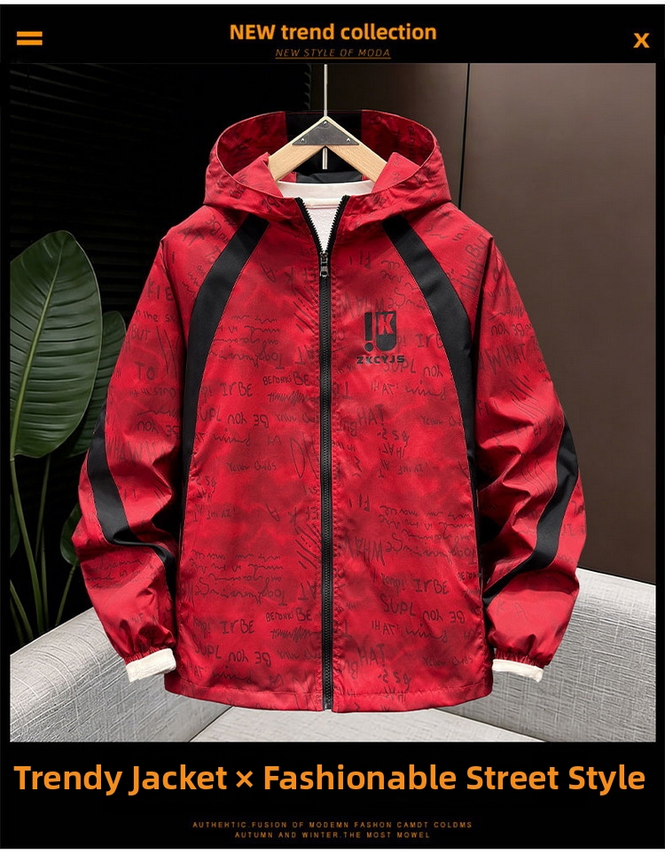 Herren Kapuzenjacke Für Den Herbst Wind- Und Kälteschutz_voghion.com