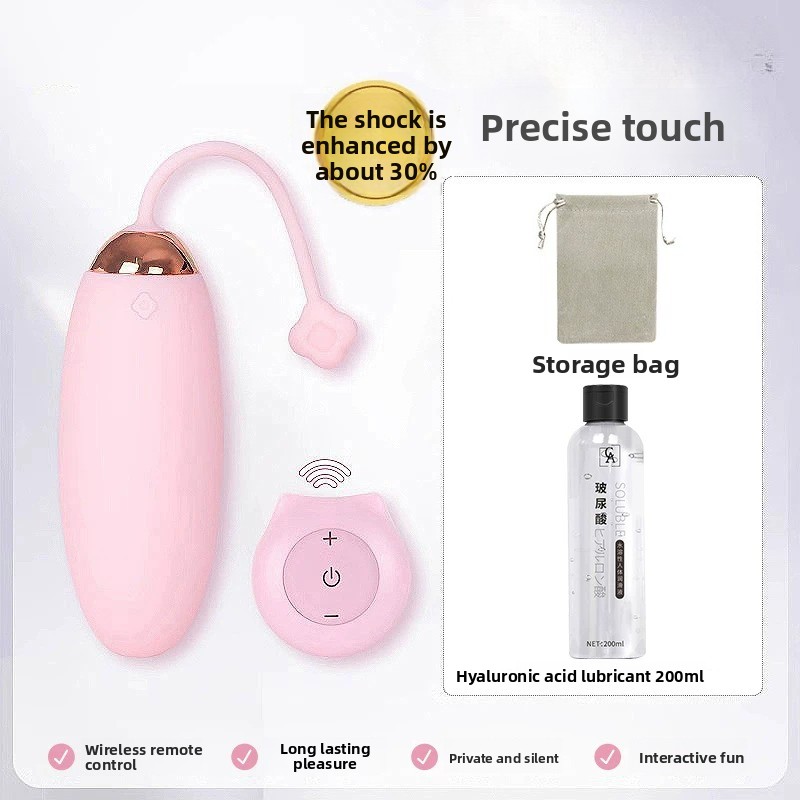 Stummes kabelloses Fernbedienungs-Springei-Weibchen-Stecker-Starker-Schock-Orgasmus-Sex-Spaß-Masturbator-Spielzeug für Erwachsene Ricochet_voghion.com