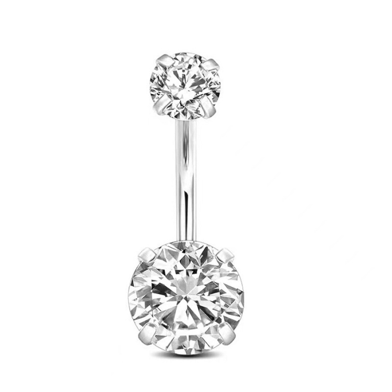 Piercing nombril simple strass bijou de corps pour femme_voghion.com