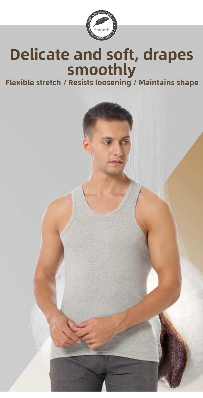 Men's Clothing Men's 100% Cotton Vest For Sports And Fitness Tight Fit Breathable Inner Wear Summer Top For Formal & Casual_viptrois.com