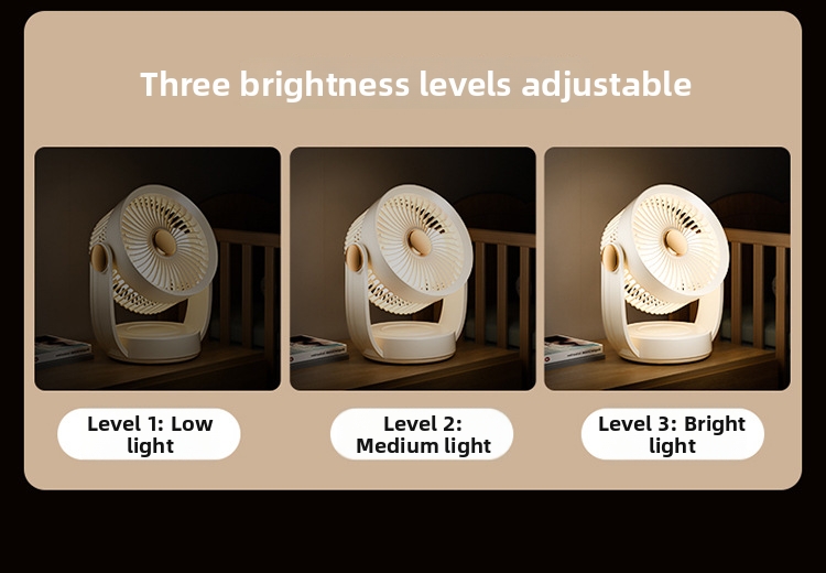 Ventilatore da tavolo usb ricaricabile con luce per ufficio_voghion.com