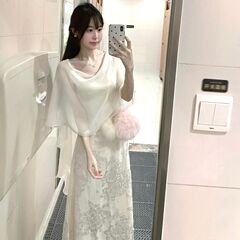 2025年国民風新中国風【ホワイトマグノリア】優しい気質の女性用ショール初春薄手カーディガン
