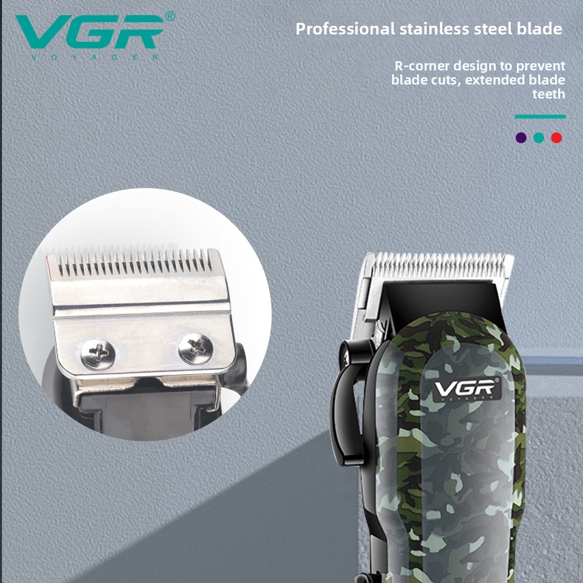 Rechargeable Hair Clipper Professional Salon Hair Trimmer LCD Digital Display for Oily Hair Home Appliances Personal Care_voghion.com