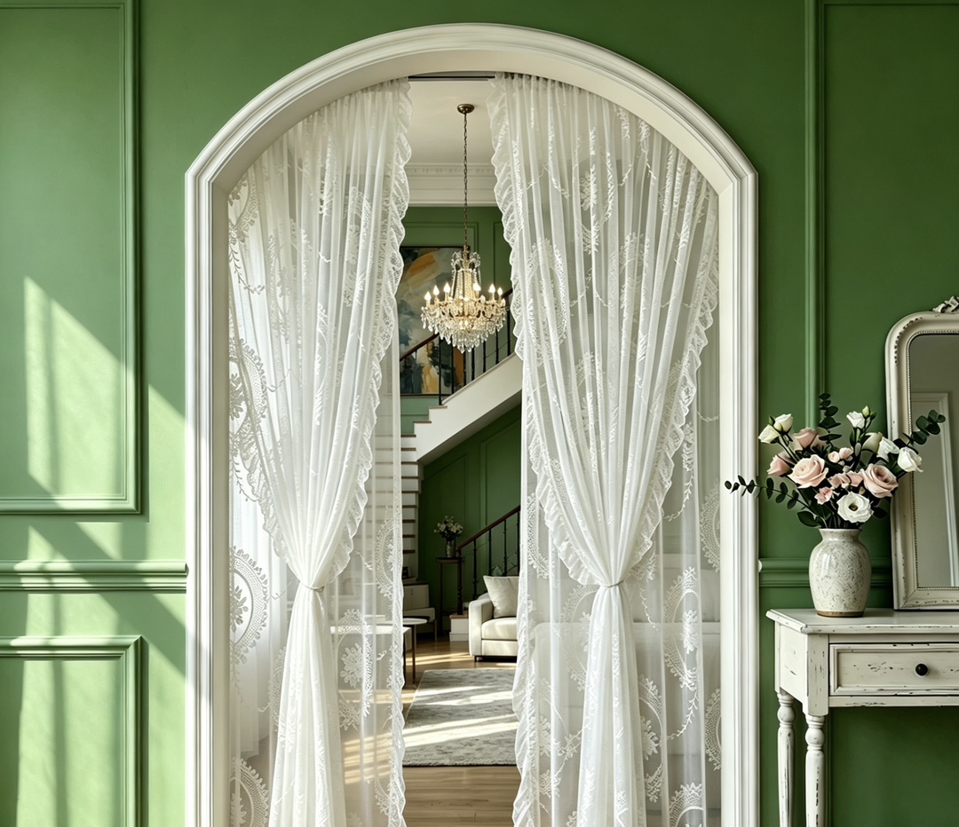 Cortina francesa com estampa floral para sala e quarto_voghion.com