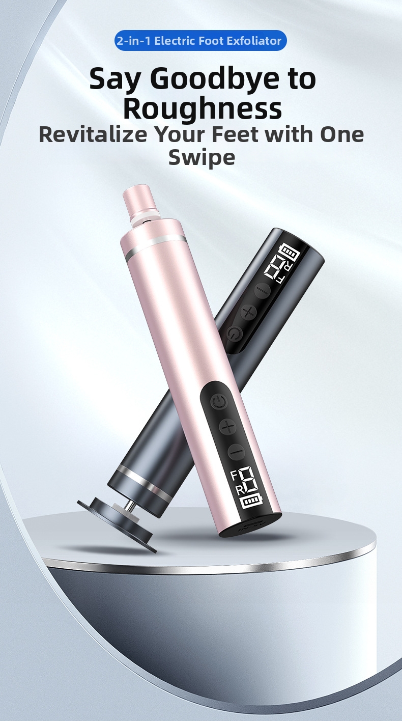 Lima elétrica para pés com visor digital e removedor de calos_voghion.com