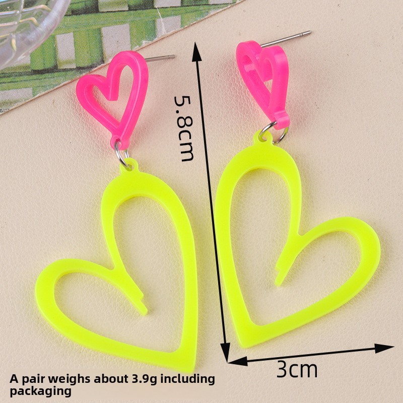Irregular Hollow Acrylic Drop Earrings For Women Elegant Design_voghion.com