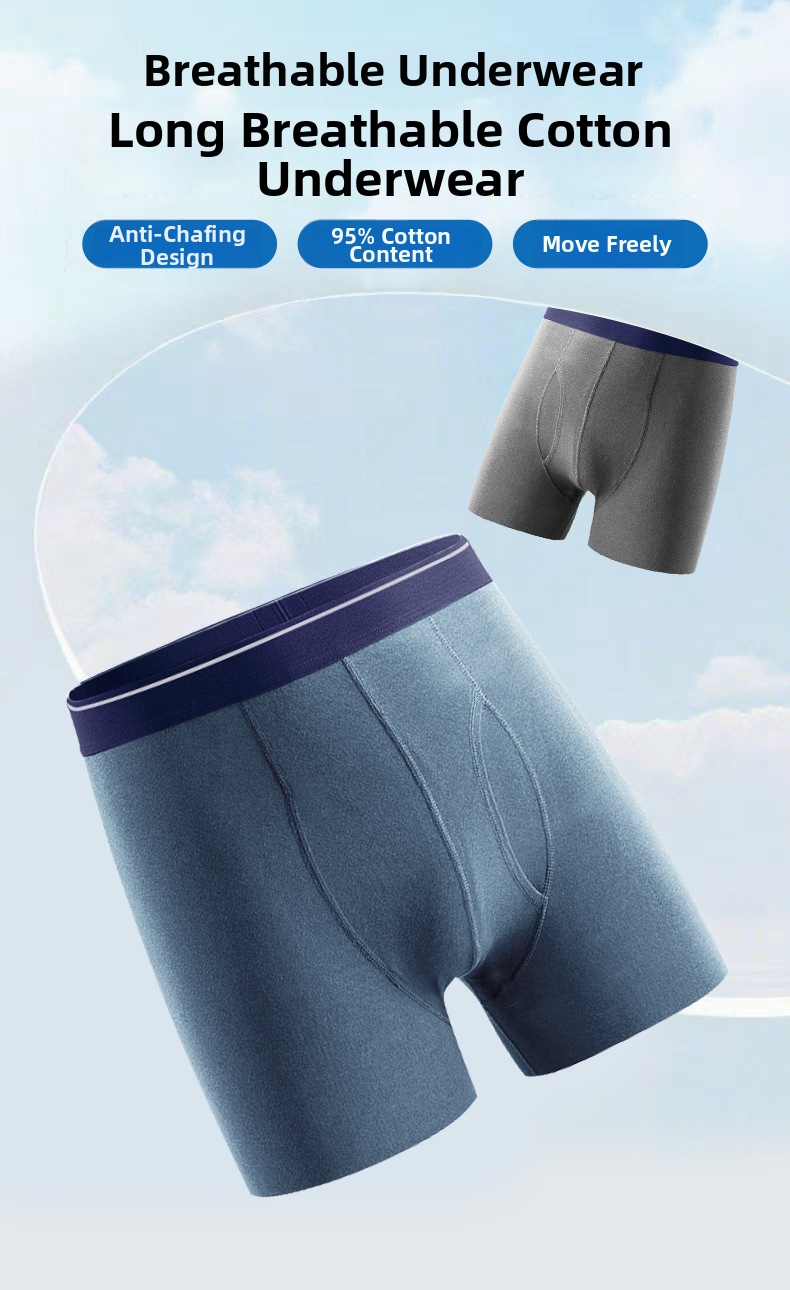 Boxer briefs hombre de algodón antibacteriano y transpirable_voghion.com