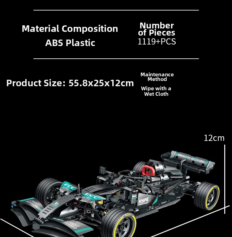 Carro de corridas fórmula 1 blocos de construção brinquedo_voghion.com