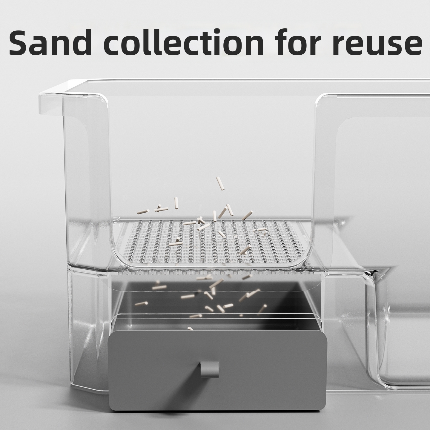Extra Large Cat Litter Box High Fence Semi Enclosed Corridor Style Pet Toilet For Cats_voghion.com