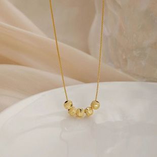 Wufu Linmen Necklace Women's Lucky Transfer Beads Clavicle Chain
