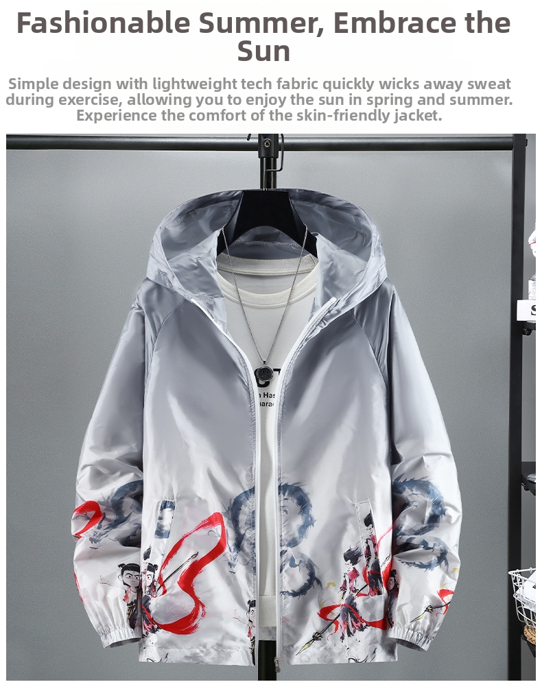 Men's Sun Protection Hoodie Upf Lightweight Breathable Outdoor_voghion.com