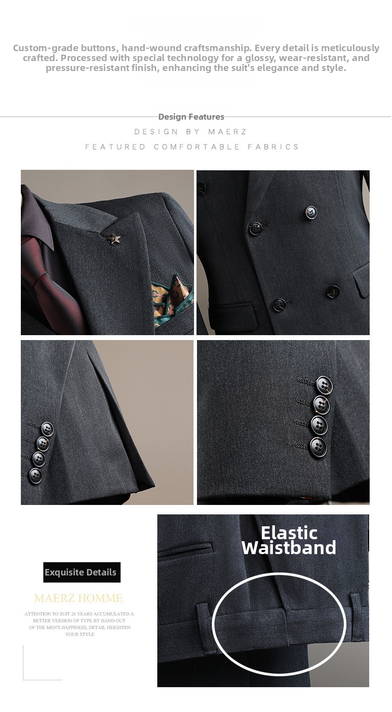 Stilig slim fit herrkostym för bröllop och business_voghion.com