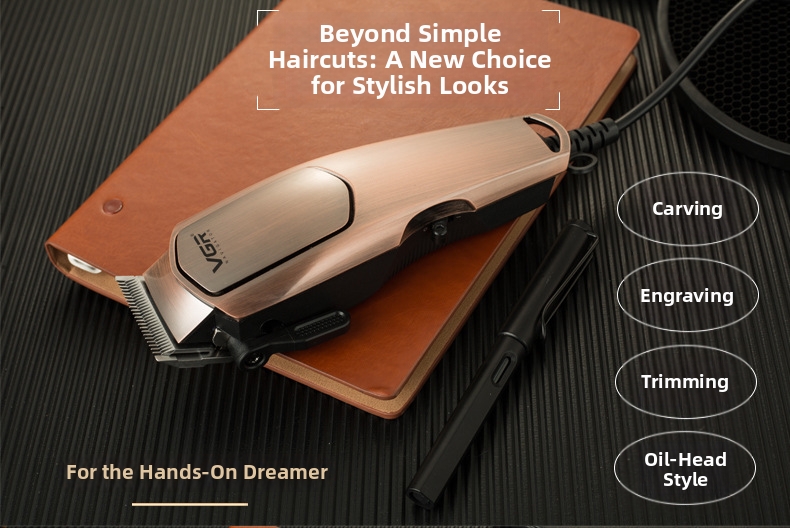 Professional Electric Hair Clipper For Slicked Back Gradient Styles_voghion.com