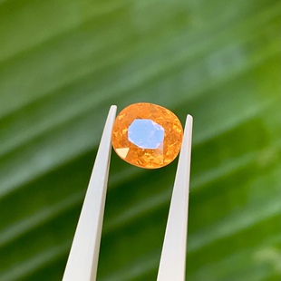 2.11 karat natural Fanta stone bare stone color standard saturation high distribution certificate to support re-inspection