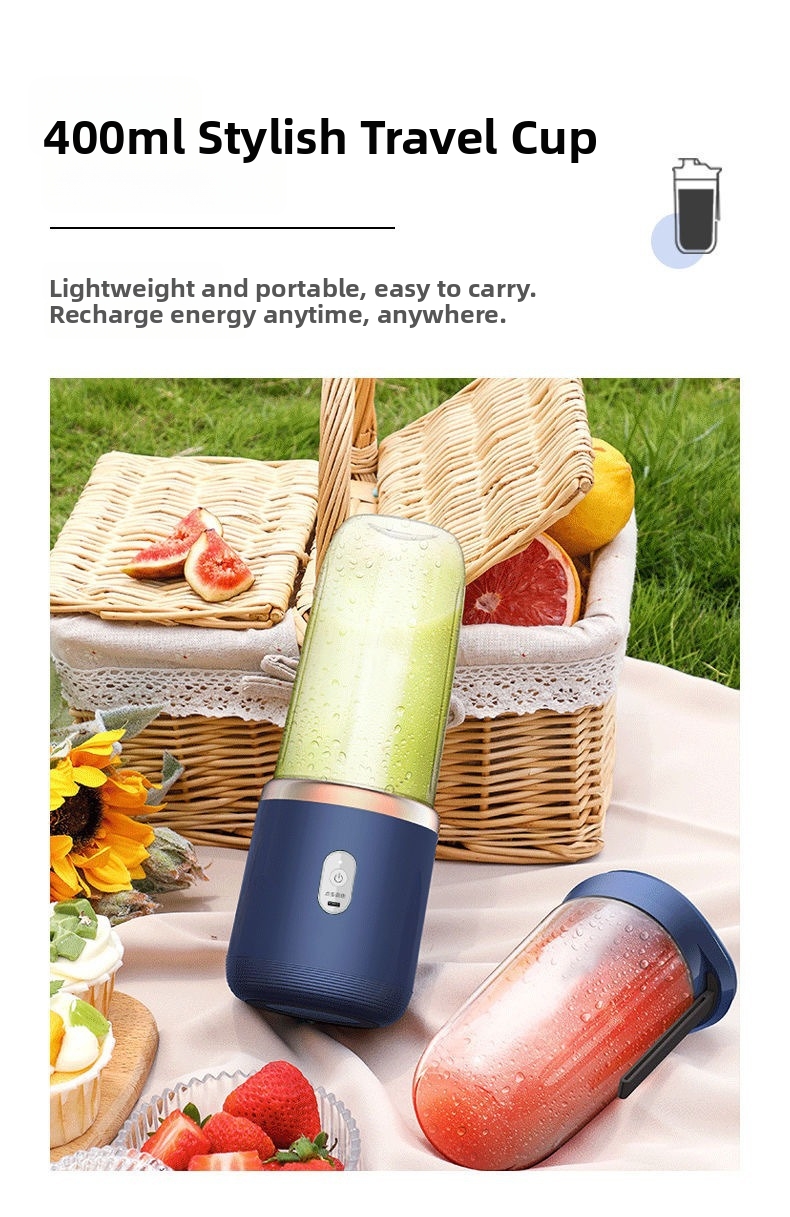 Portable Juicer Rechargeable Usb Blender With Stainless Steel Blades_voghion.com