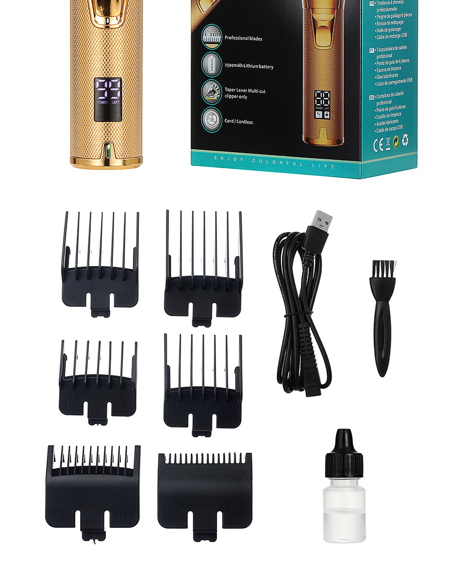Tagliacapelli elettrico ricaricabile con display digitale_voghion.com