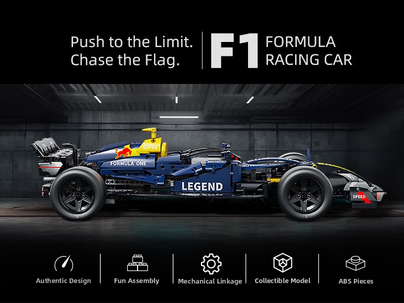 Formula 1 Racing Car Building Blocks Compatible Toy Car Set_voghion.com