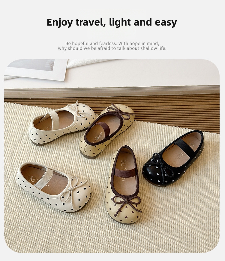 Mädchen Ballerinas Aus Leder Mit Schleife Für Frühling Und Herbst_voghion.com