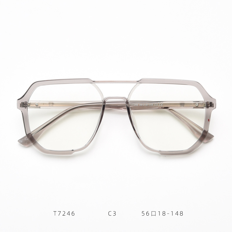 Retro Prescription Eyewear Frames With Double Bridge For Unisex_voghion.com