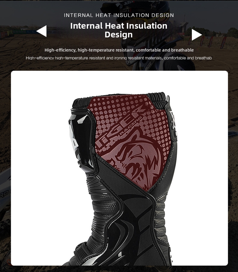 Motorcycle Riding Boots Men's All Season Protective Forest Trail Rally Racing Shoes_voghion.com