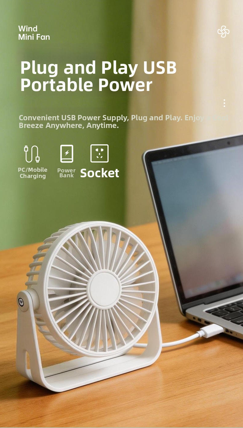 Mini ventilateur de bureau pour bureau et maison, silencieux_voghion.com
