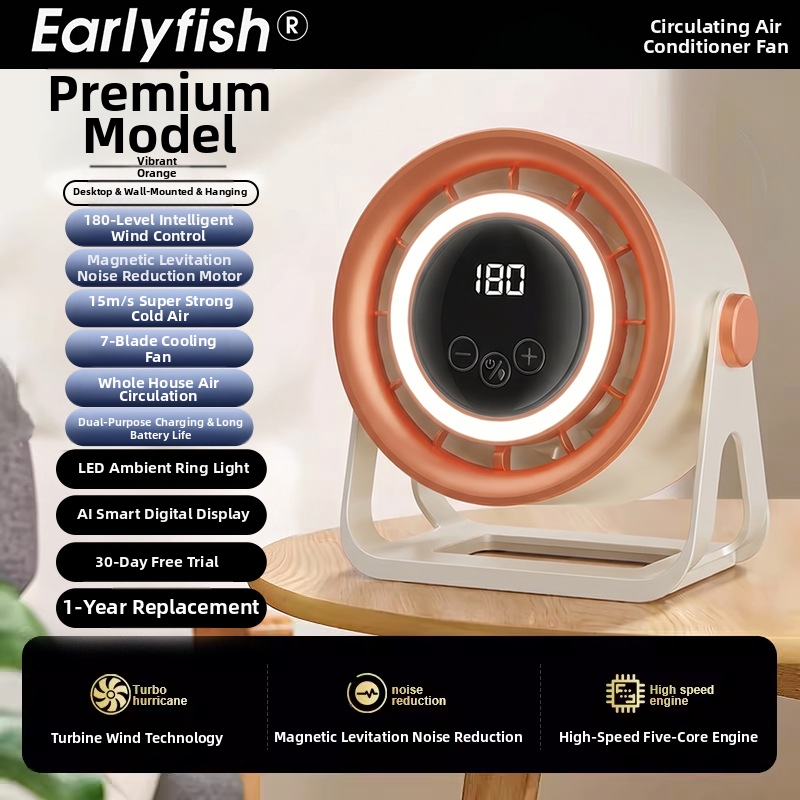 Air Circulator Fans Wholesale For Home Office Desks Bedrooms Dormitories With Lighting_voghion.com