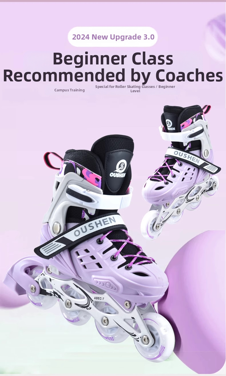 Adjustable Hard Shell Roller Skates For Adults And Beginners_voghion.com