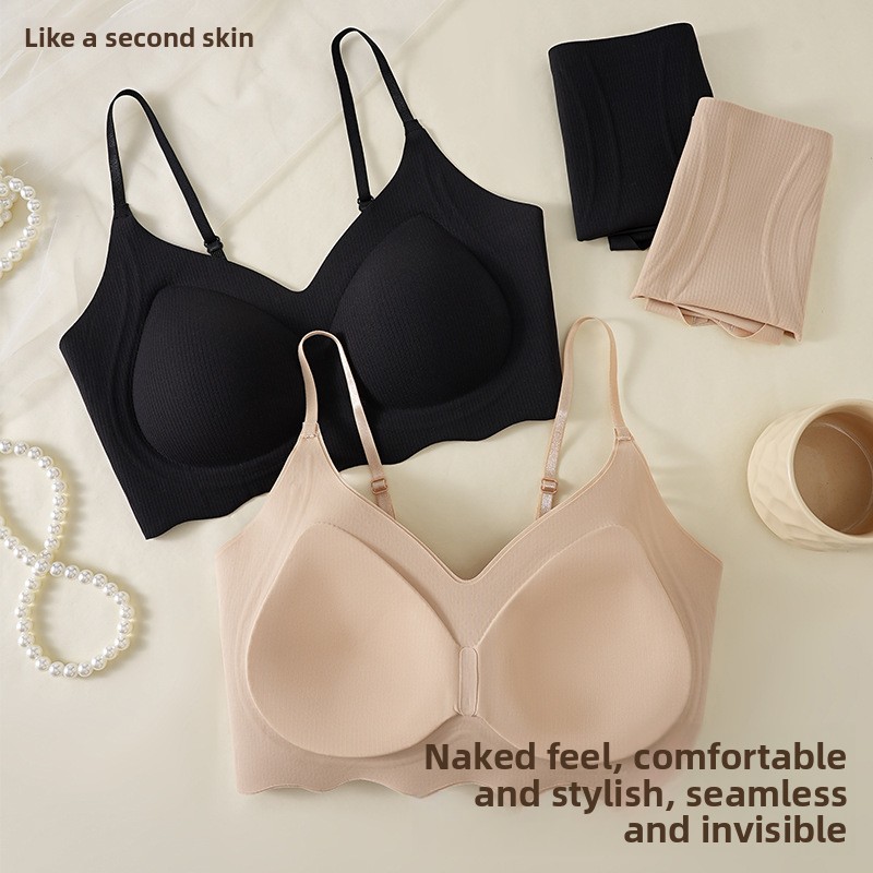 Invisible Seamless Bra And Brief Set For Women Soft Support_voghion.com