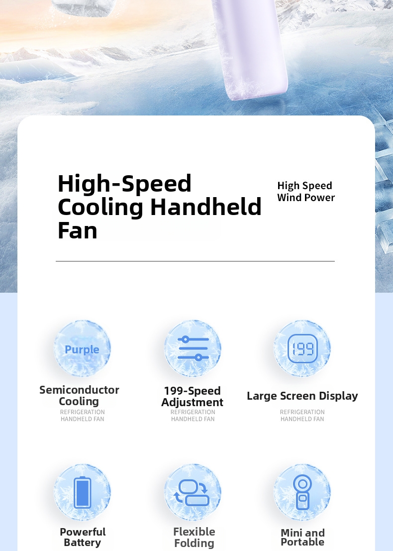Handheld Mini Fan Mit Halbleiter Kühlung Und Usb-ladefunktion_voghion.com