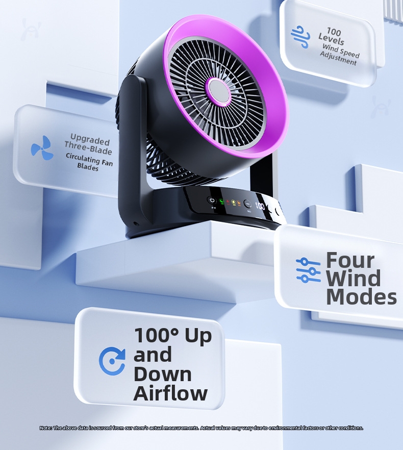 Mini Usb Desktop Fan Rechargeable Quiet For Bedroom And Office_voghion.com