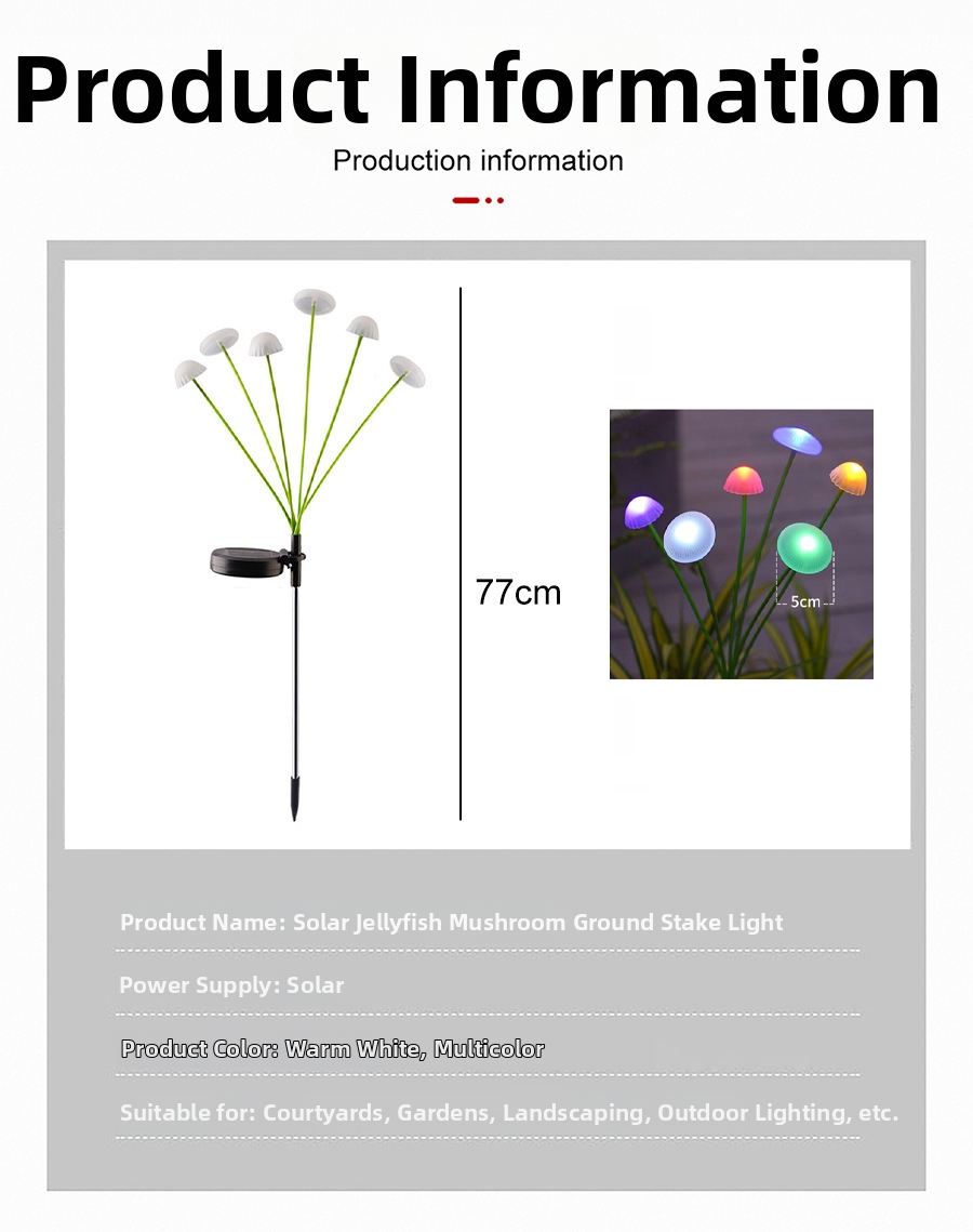Solar Quallenleuchte Led Für Den Garten Und Die Rasenbeleuchtung_voghion.com