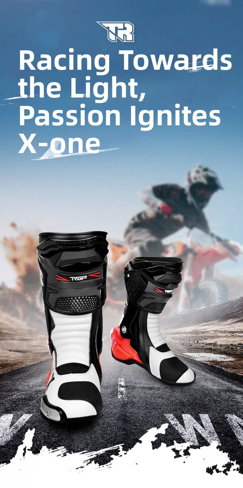Men's Motorcycle Riding Boots Waterproof Leather Safety Gear_voghion.com