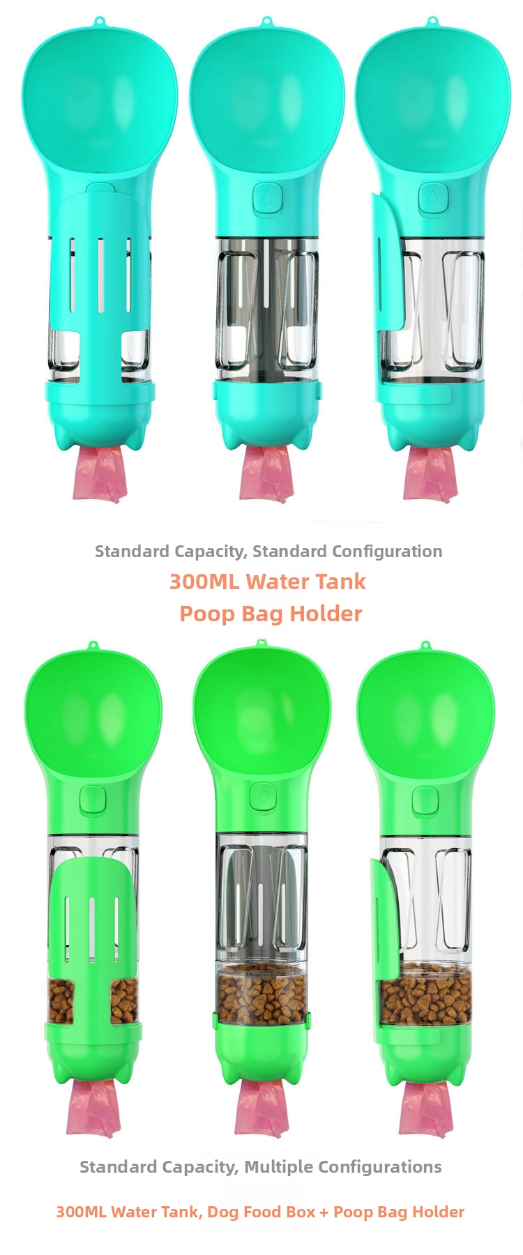 Multi-functional Pet Water Bottle For Dogs Portable Travel Cup_voghion.com
