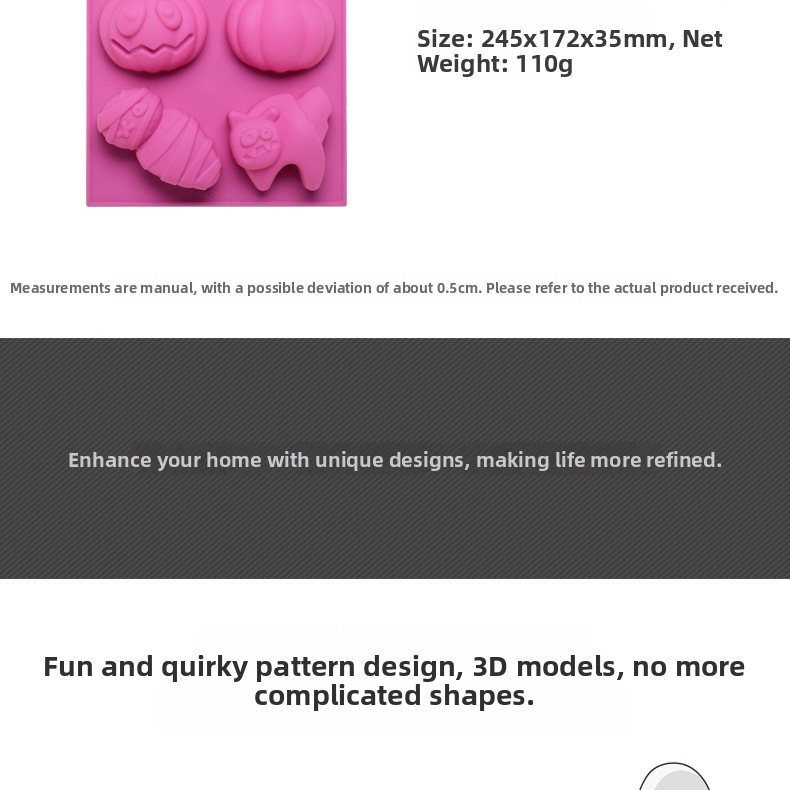 Halloween Silicone Cake Mold For Home Baking And Kitchen Crafts_voghion.com