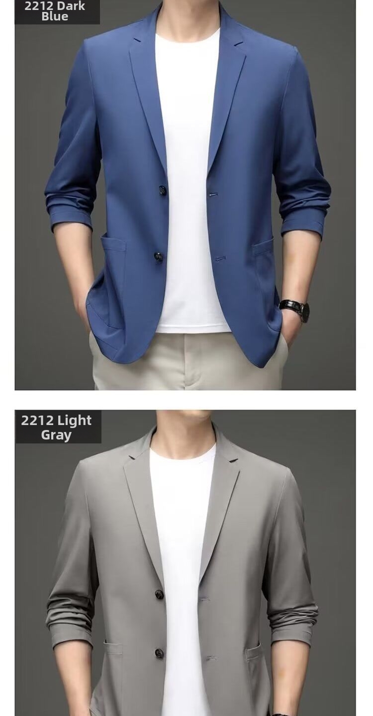Blazer décontracté léger pour homme pour printemps été bureau_voghion.com