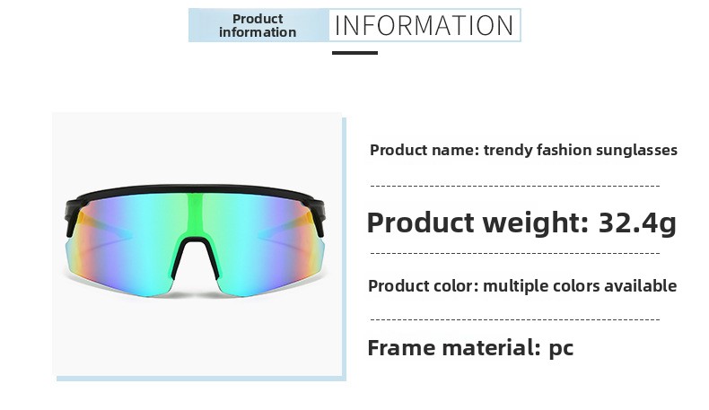 New Semi-Rimless Photochromic Sports Sunglasses, Running Cycling Wrap-Around Lens Outdoor Windproof Eyewear_desvips.com