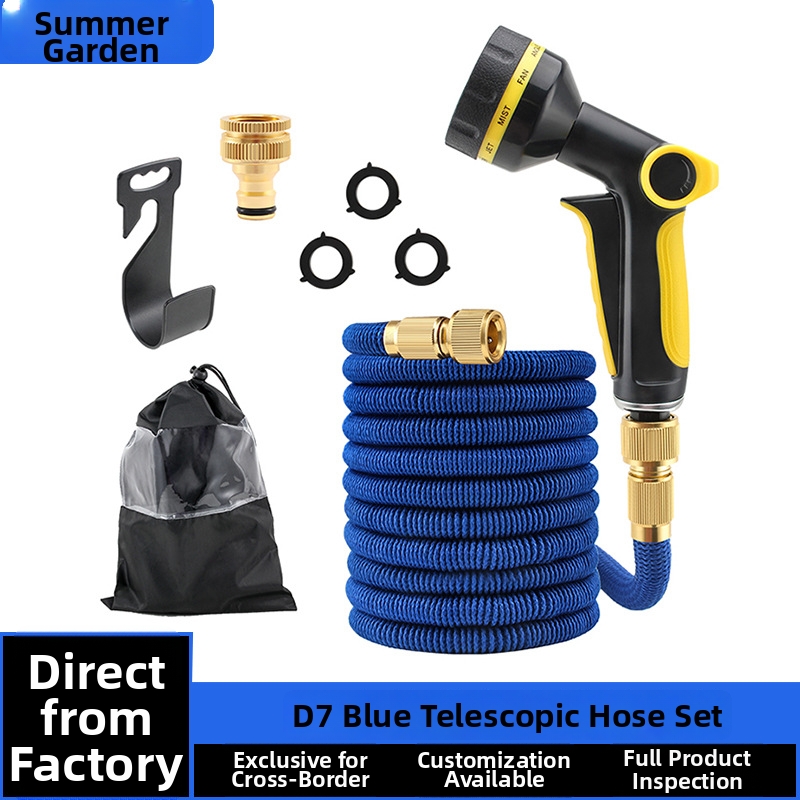 Automatic Telescopic Hose Summer Garden Watering System For Irrigation Car Washing And Spraying With High Pressure Flower Water Gun_voghion.com