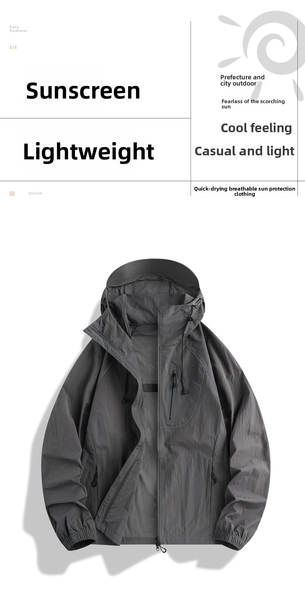 Men's Uv-protection Sunscreen Jacket Quick-dry Breathable Hoody_voghion.com
